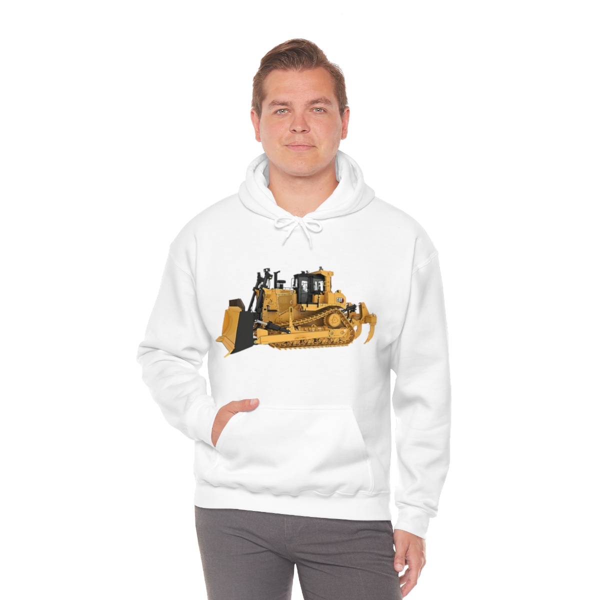 CAT D9 Printed on a Unisex Heavy Blend™ Hooded Sweatshirt - Image 15