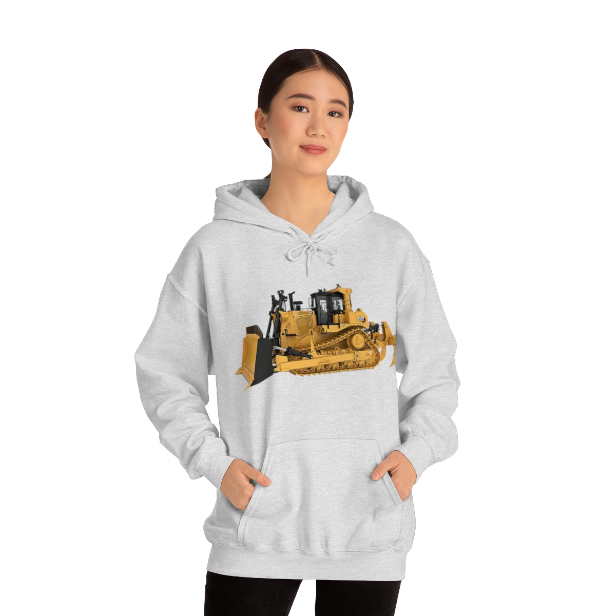 CAT D9 Printed on a Unisex Heavy Blend™ Hooded Sweatshirt - Image 3
