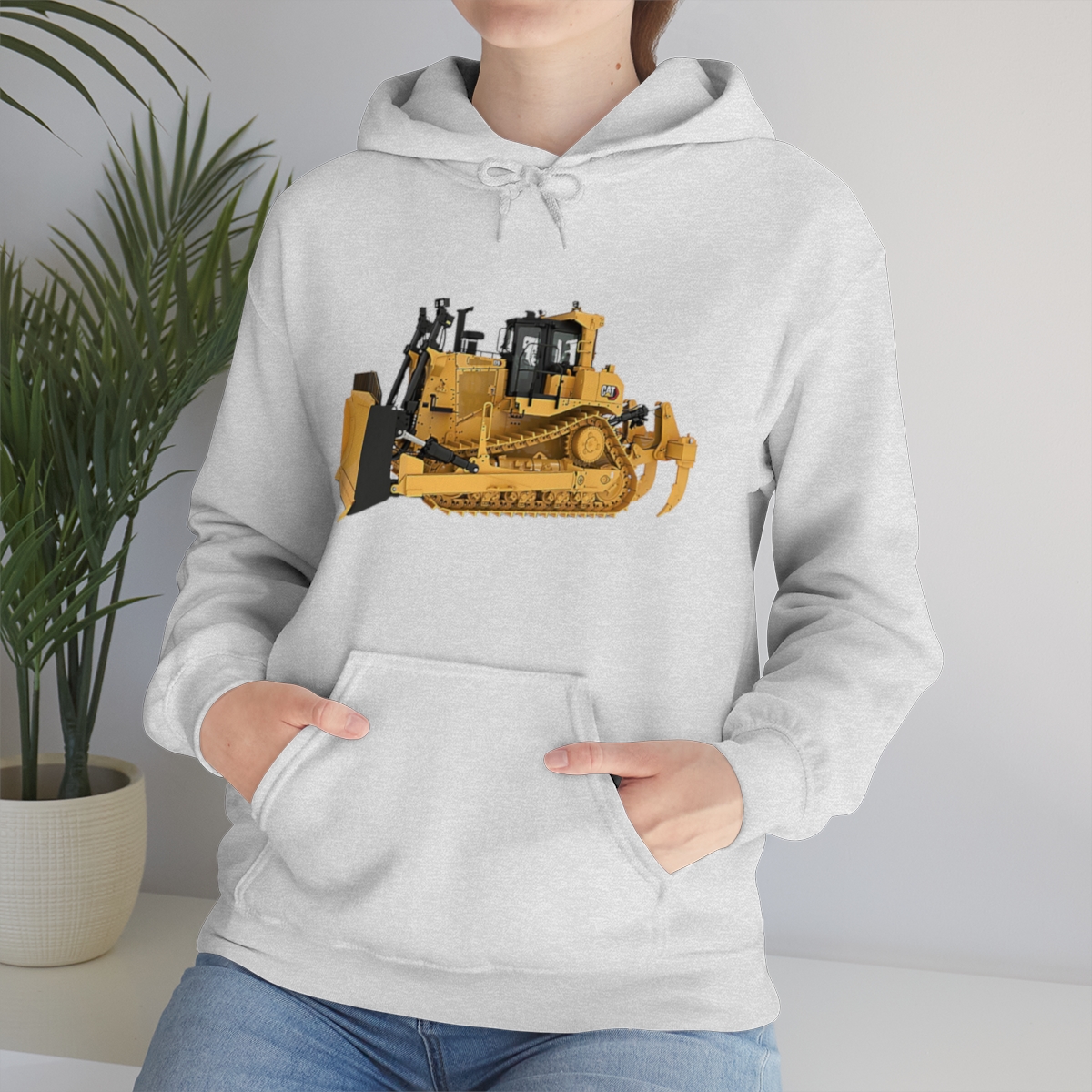 CAT D9 Printed on a Unisex Heavy Blend™ Hooded Sweatshirt - Image 7