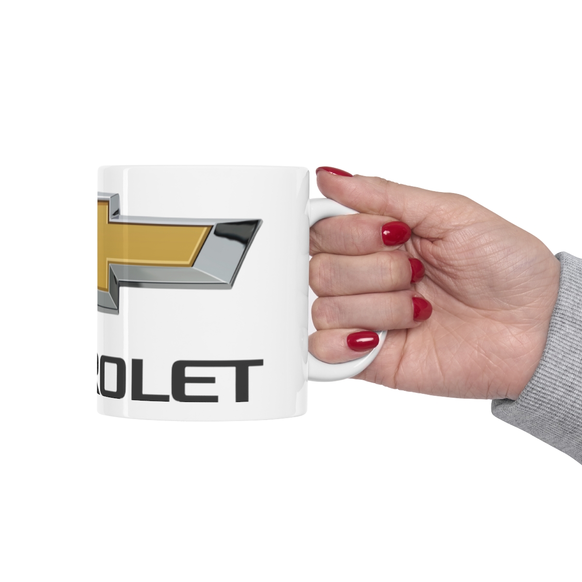 Chevrolet Logo Printed on a Large Ceramic Mug 11oz - Image 12