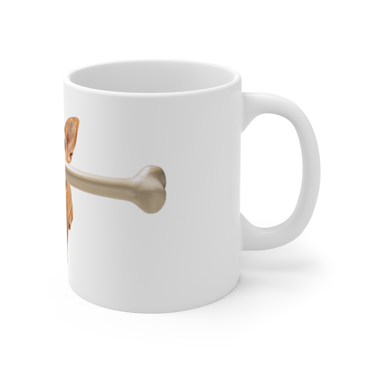 Dog Bone Printed on a Large Ceramic Mug 11oz - Image 3