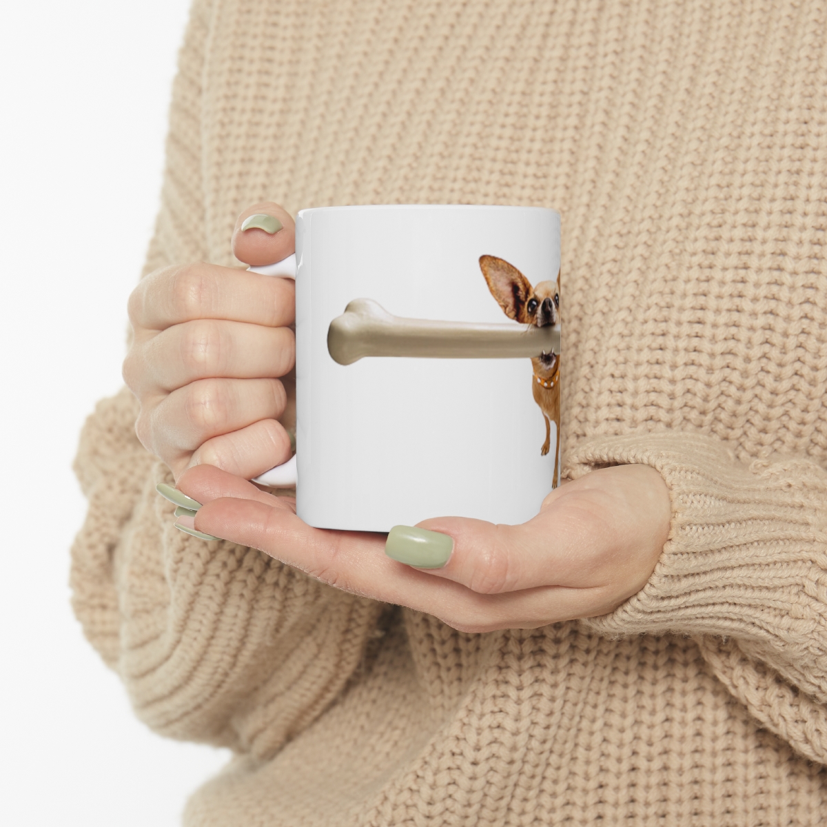 Dog Bone Printed on a Large Ceramic Mug 11oz - Image 10