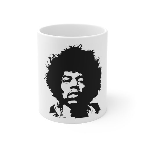 Jimi Hendrix Printed on a Large Ceramic Mug 11oz