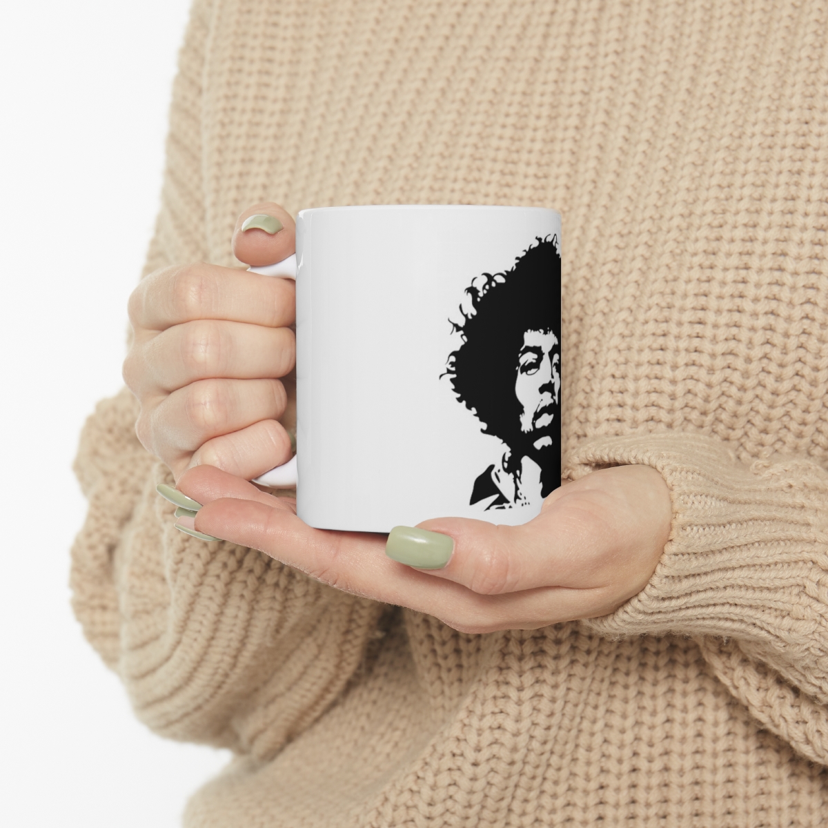 Jimi Hendrix Printed on a Large Ceramic Mug 11oz - Image 10