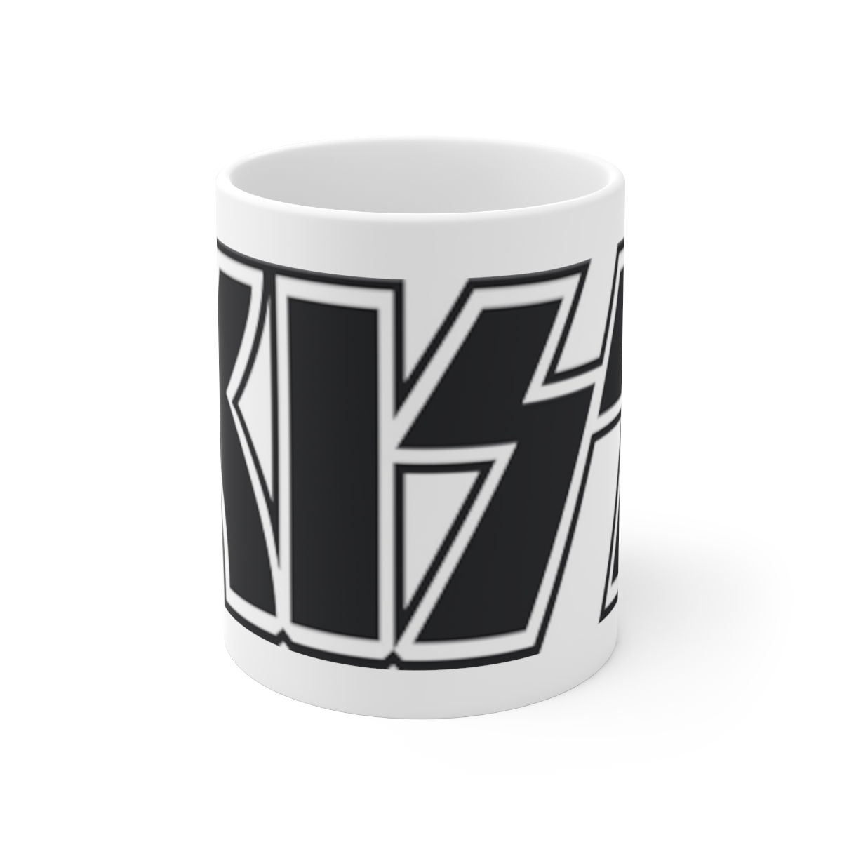 KISS Printed on a Large Ceramic Mug 11oz