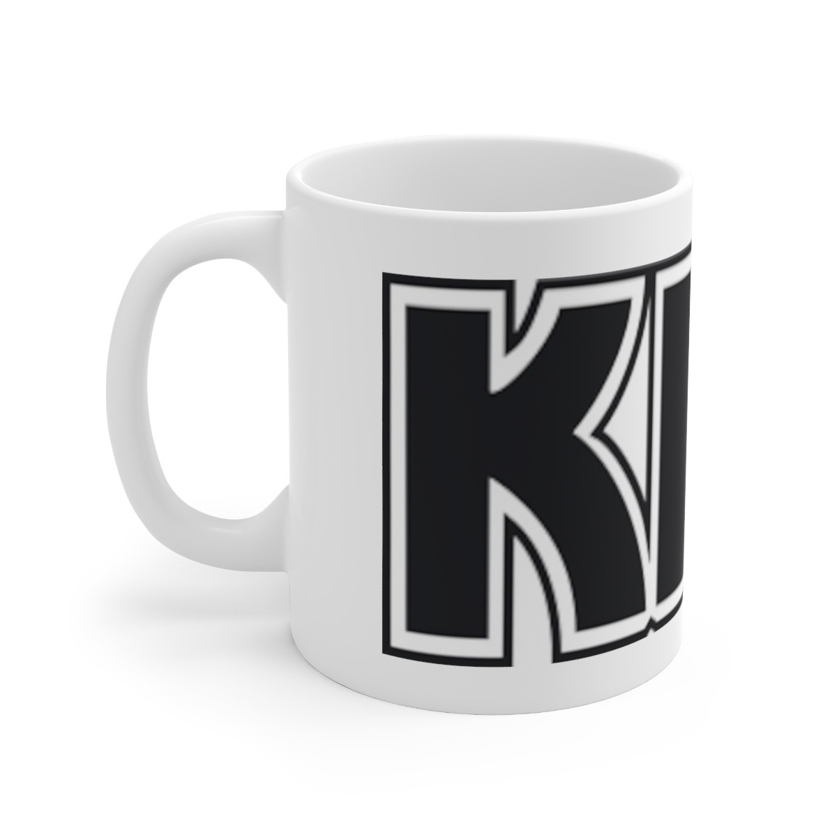 KISS Printed on a Large Ceramic Mug 11oz - Image 2
