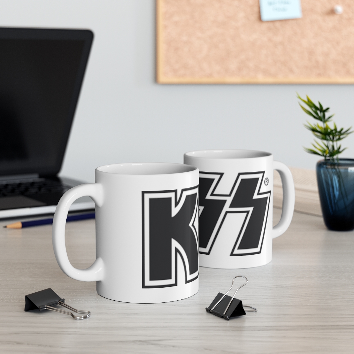 KISS Printed on a Large Ceramic Mug 11oz - Image 5
