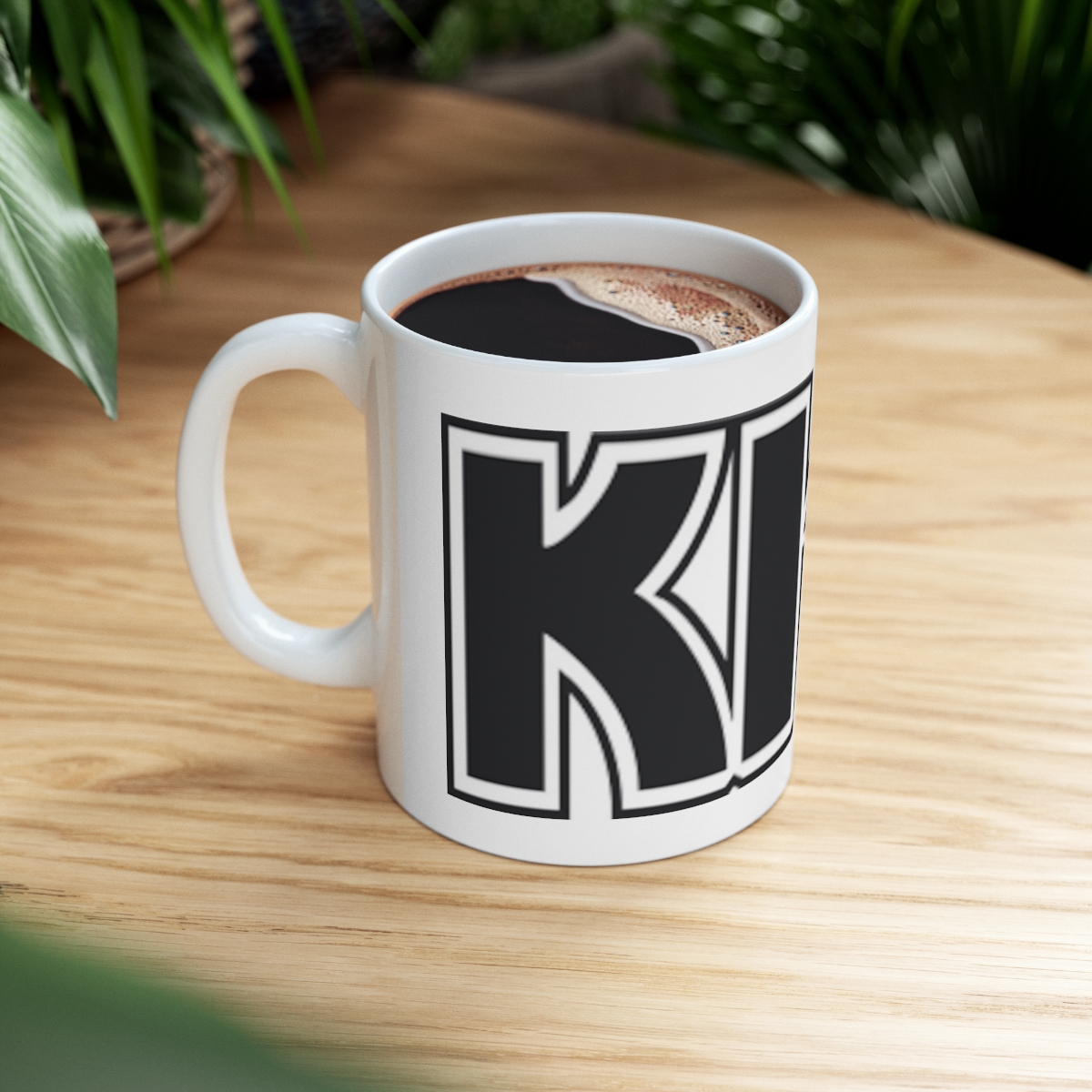 KISS Printed on a Large Ceramic Mug 11oz - Image 8
