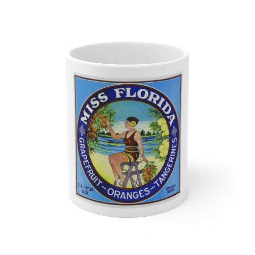 Miss Florida on Large Ceramic Mug 11oz