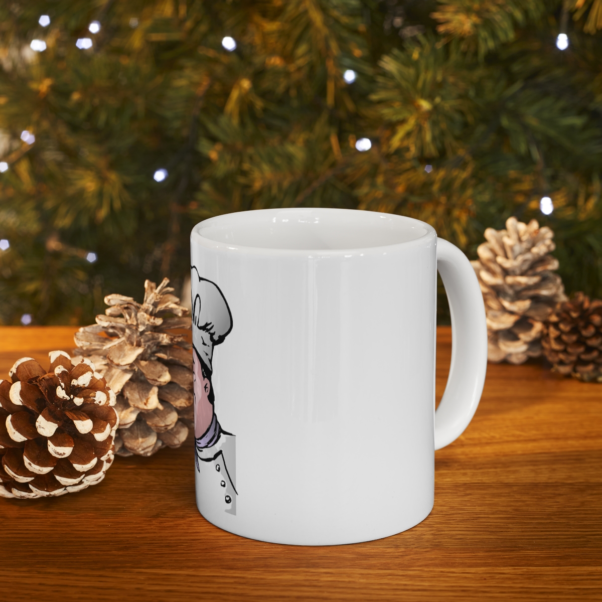 Chef Cartoon Delicious Printed on a Large Ceramic Mug 11oz - Image 9