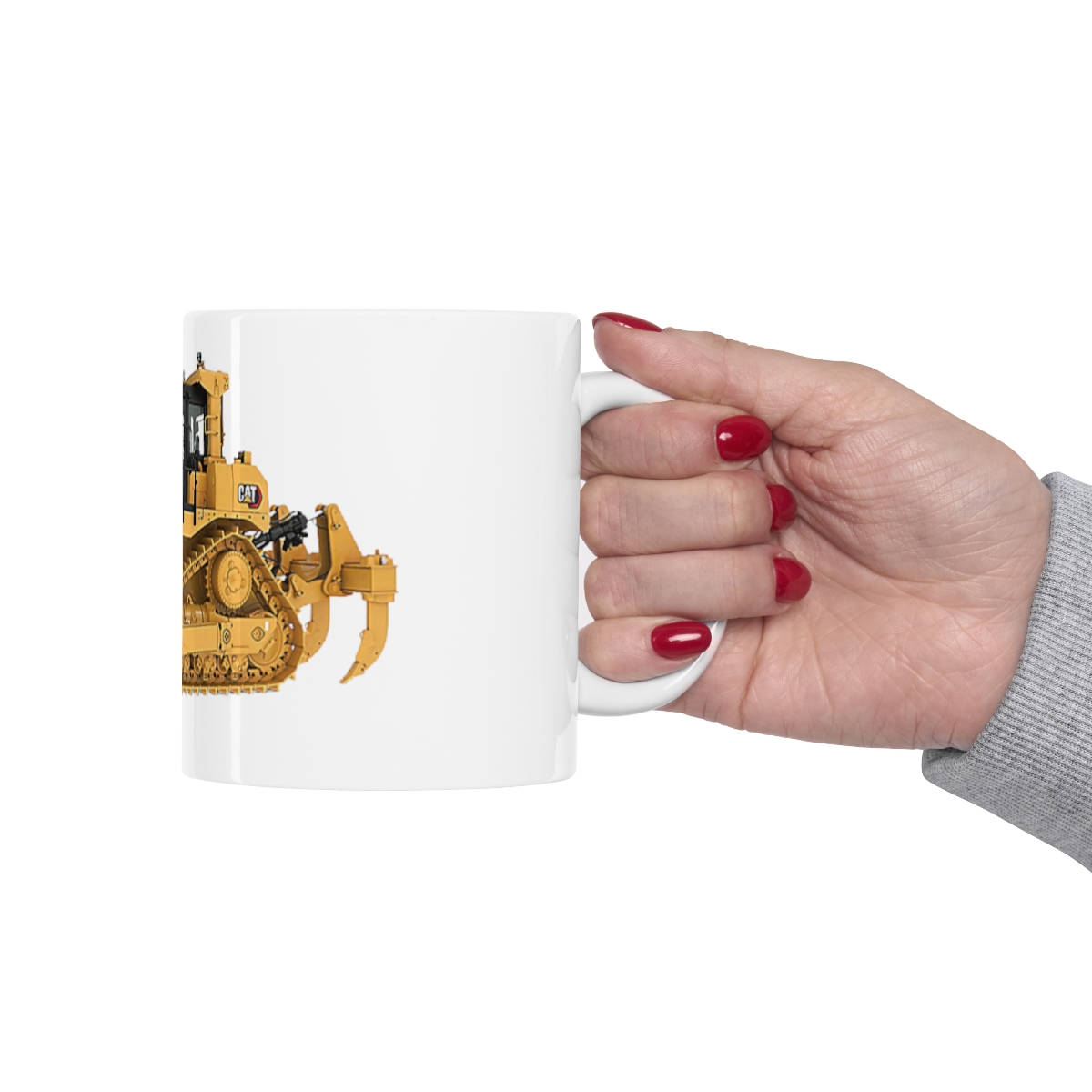 CAT D9 Printed on a Large Ceramic Mug 11oz - Image 12