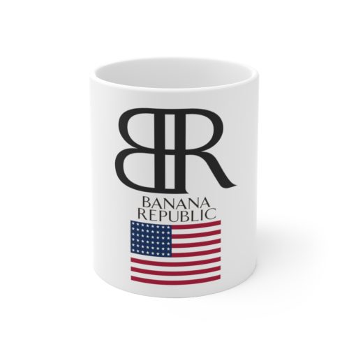 Banana Republic USA Printed on a Large Ceramic Mug 11oz