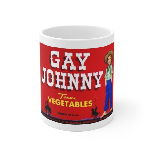 Gay Johnny Brand Printed on a Large Ceramic Mug 11oz