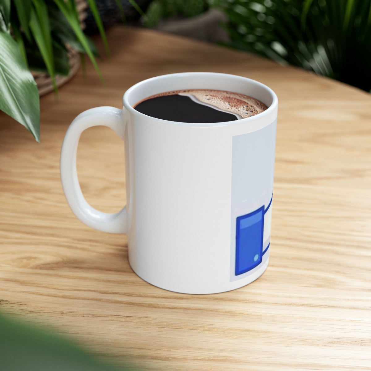 Hello Facebook! Icon Printed on a Large Ceramic Mug 11oz - Image 8