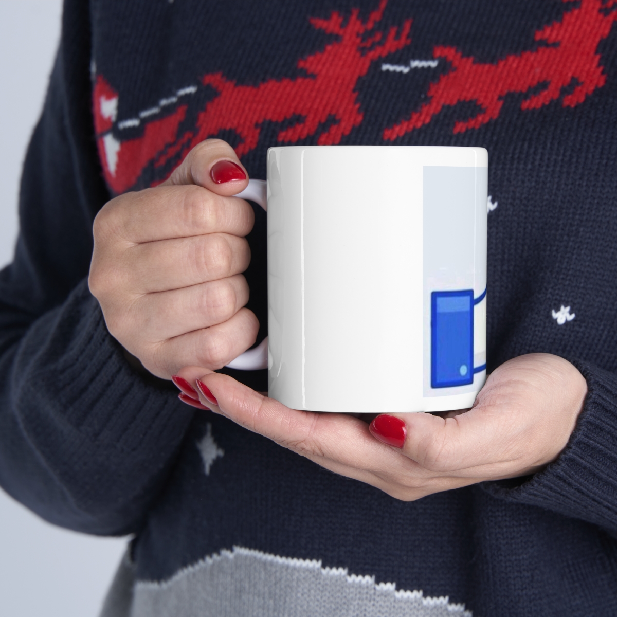 Hello Facebook! Icon Printed on a Large Ceramic Mug 11oz - Image 11