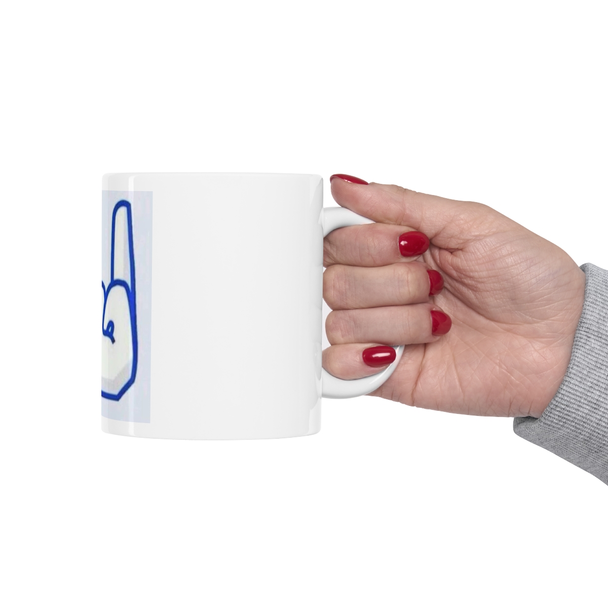 Hello Facebook! Icon Printed on a Large Ceramic Mug 11oz - Image 12