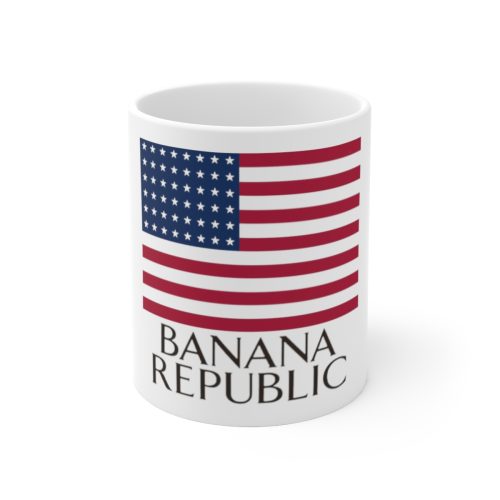 Banana Republic Flag Printed on a Large Ceramic Mug 11oz