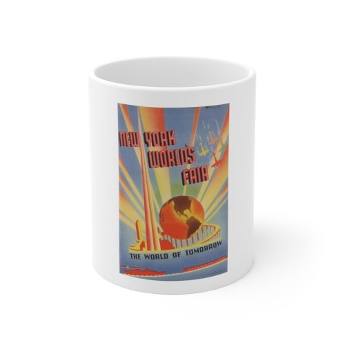 1939 World's Fair Printed on a Ceramic Mug, Large 11oz Size
