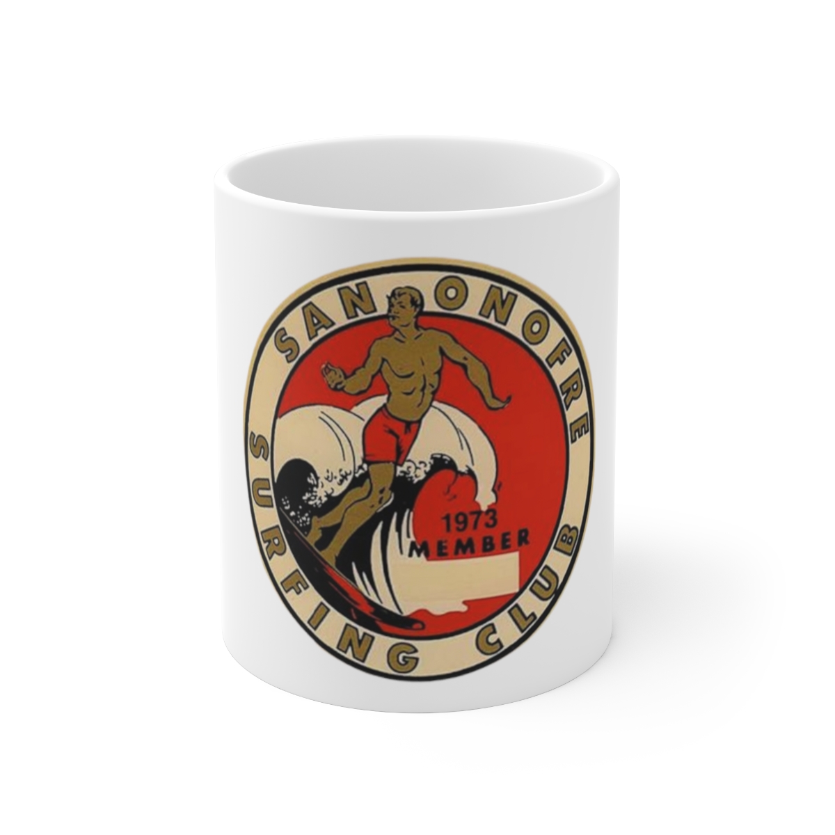 San Onofre Surfing Club Ceramic Mug 11oz