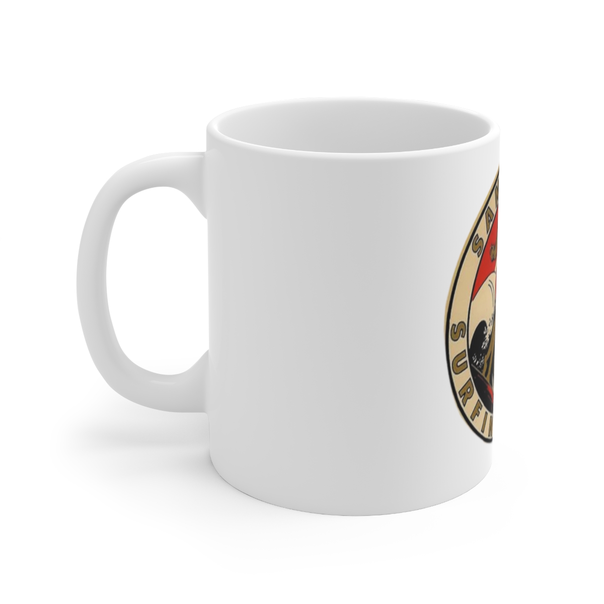 San Onofre Surfing Club Ceramic Mug 11oz - Image 2