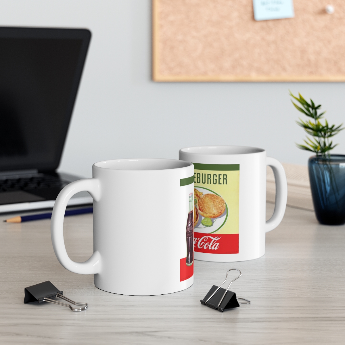 Cheeseburger on Large Ceramic Mug 11oz - Image 5