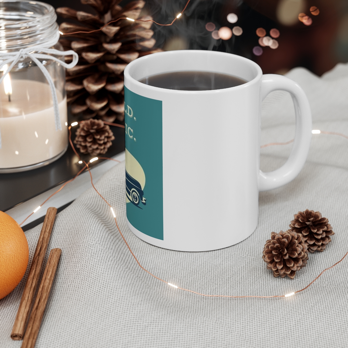 NOT OLD. CLASSIC. Printed on a large Ceramic Mug 11oz - Image 4