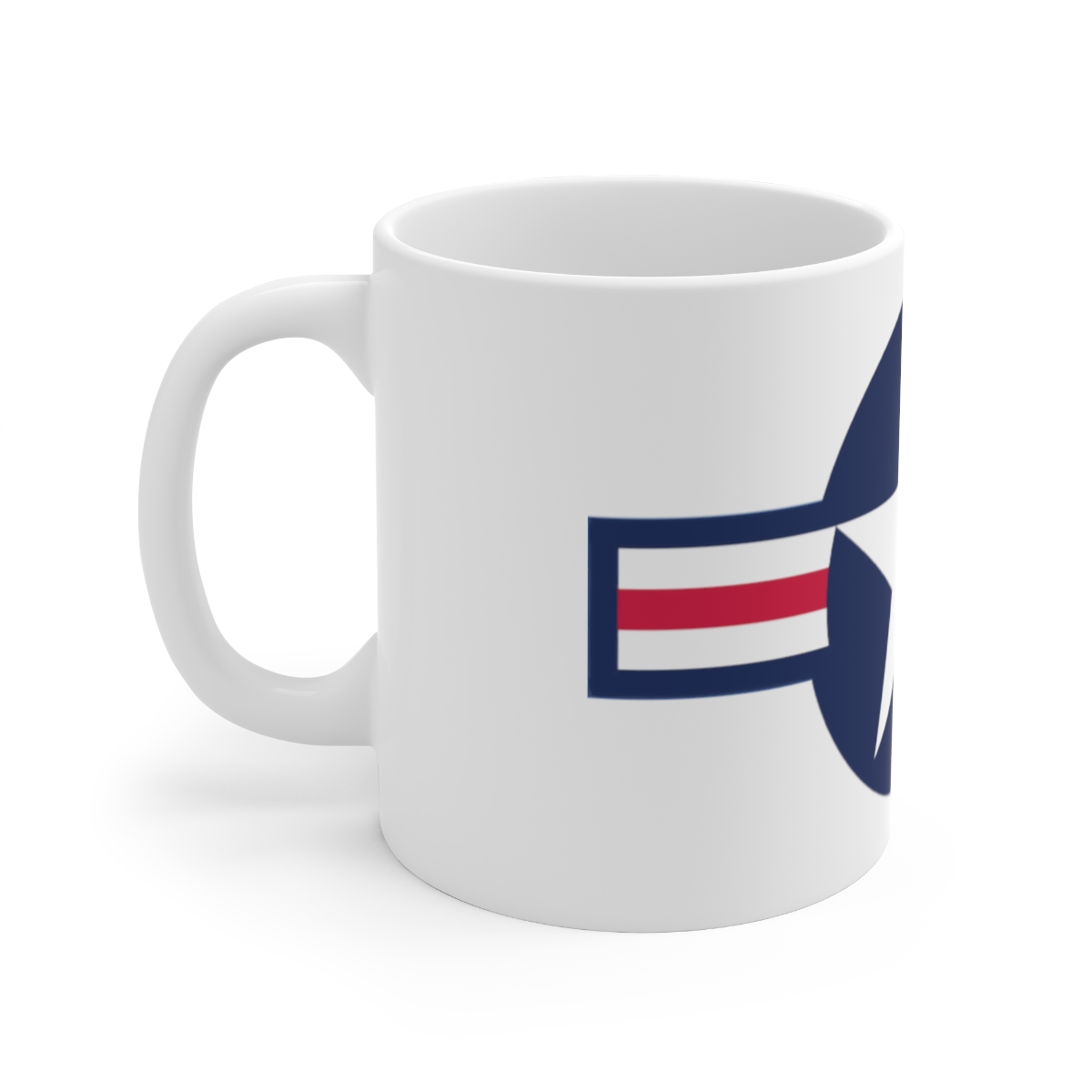 Air Force Star on Large Ceramic Mug 11oz - Image 2