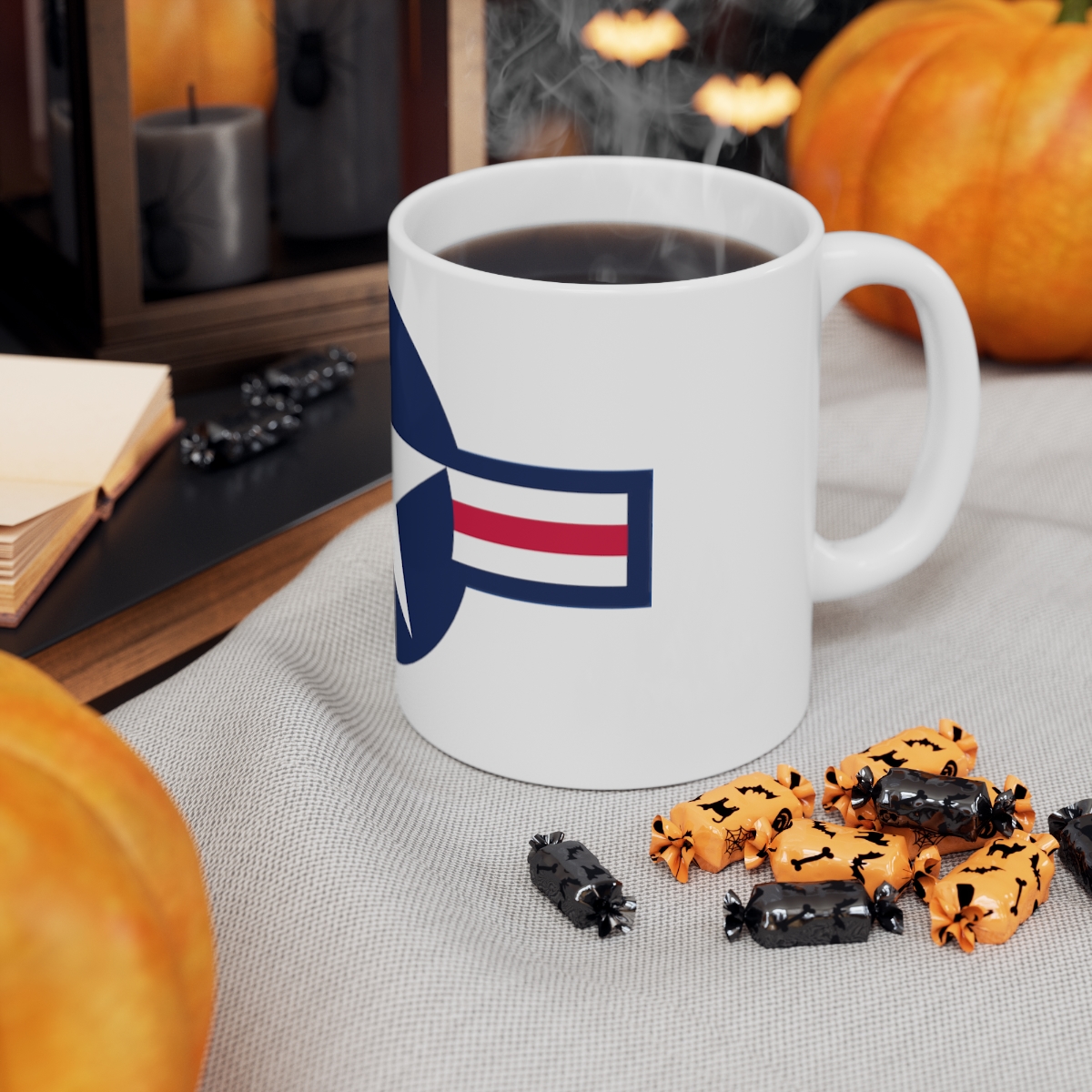 Air Force Star on Large Ceramic Mug 11oz - Image 6