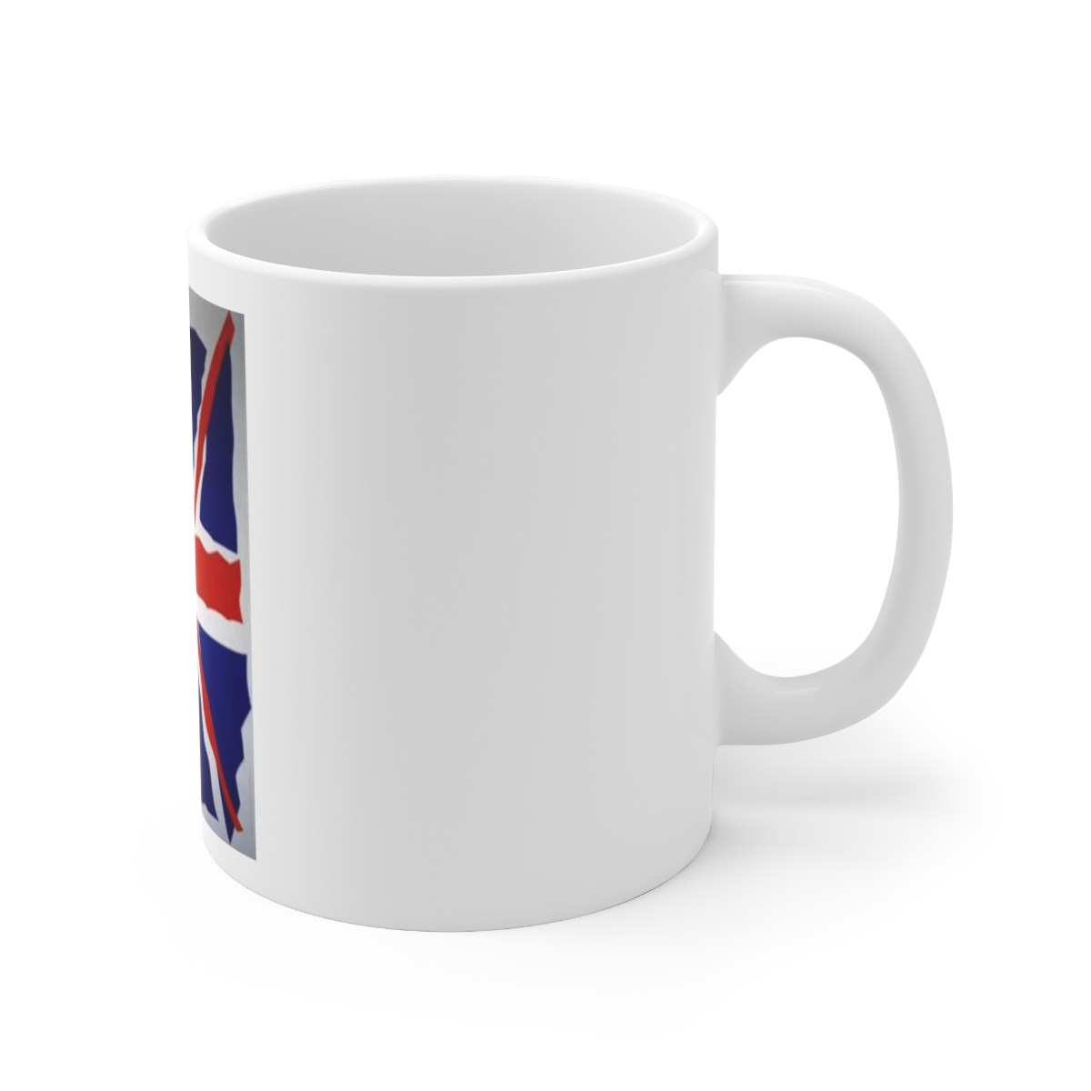 Union Jack on Large Ceramic Mug 11oz - Image 3