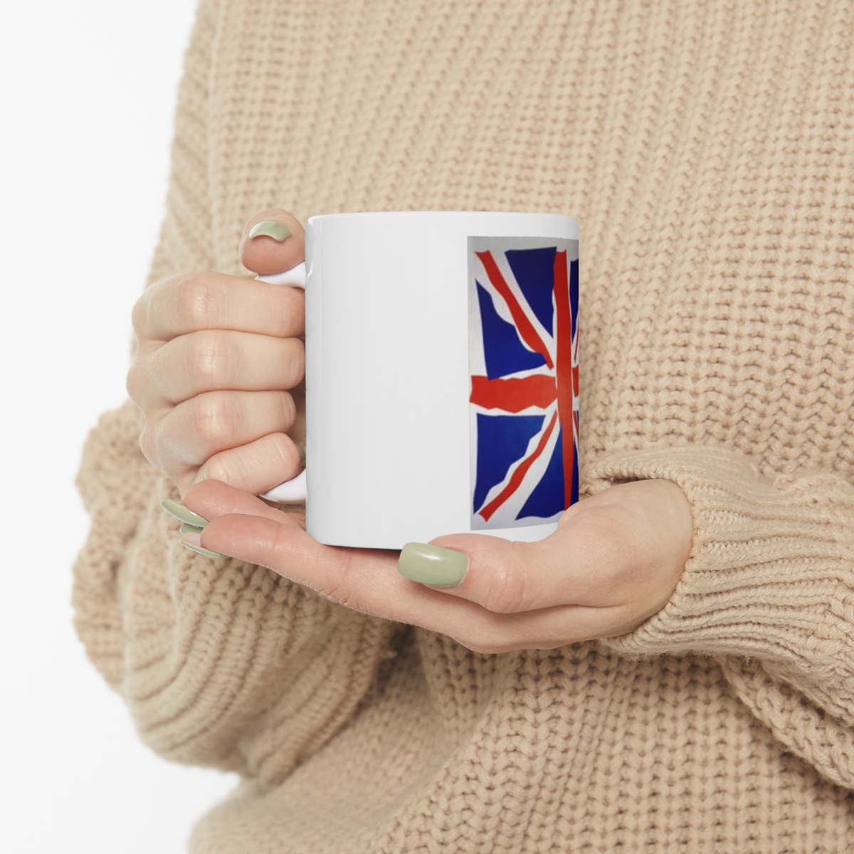 Union Jack on Large Ceramic Mug 11oz - Image 10