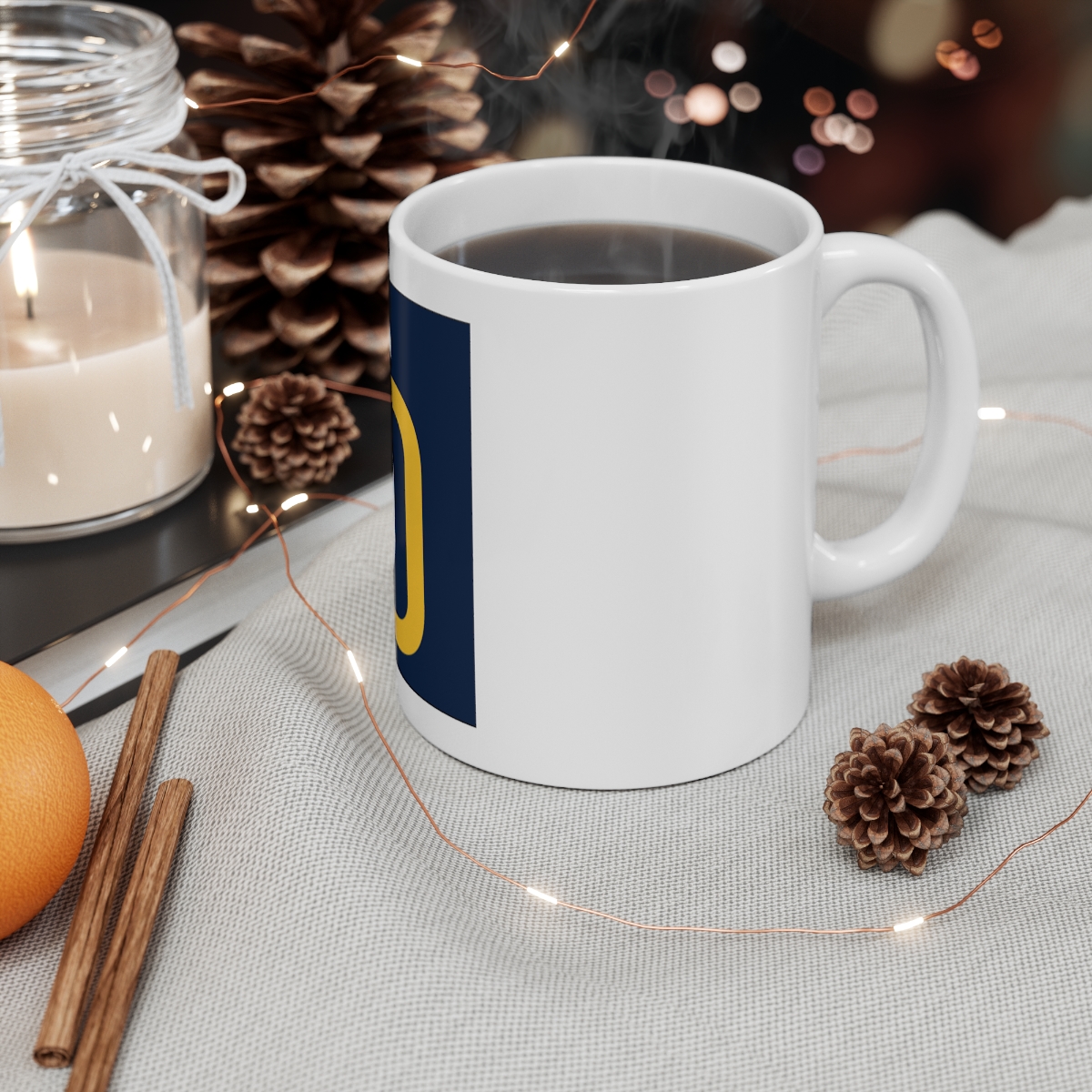 Padres San Diego Logo Ceramic Mug 11oz - Image 4