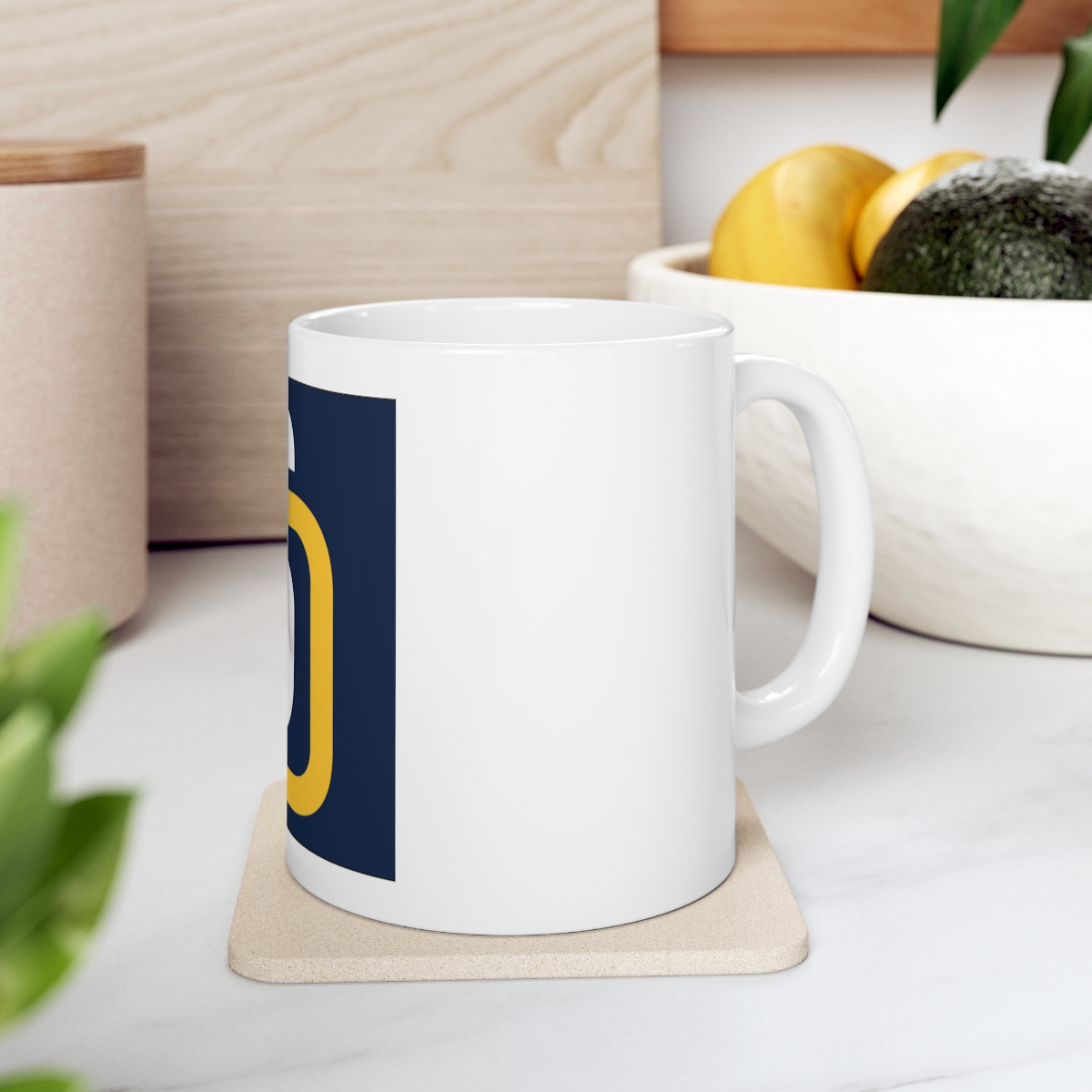 Padres San Diego Logo Ceramic Mug 11oz - Image 7