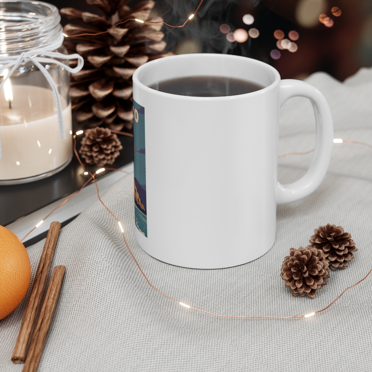 Mexico on Large Ceramic Mug 11oz - Image 4