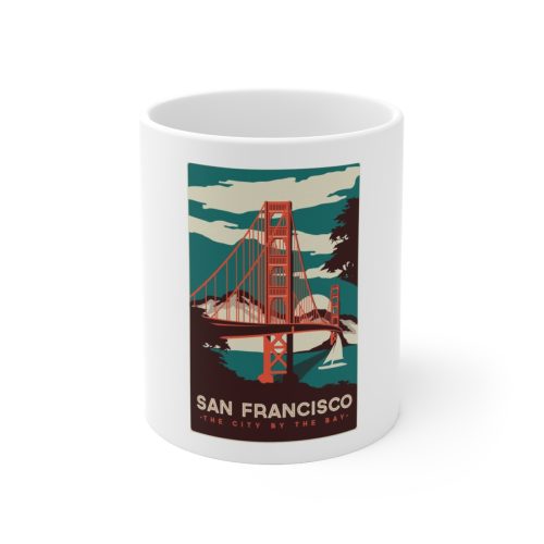 San Francisco on Large Ceramic Mug 11oz