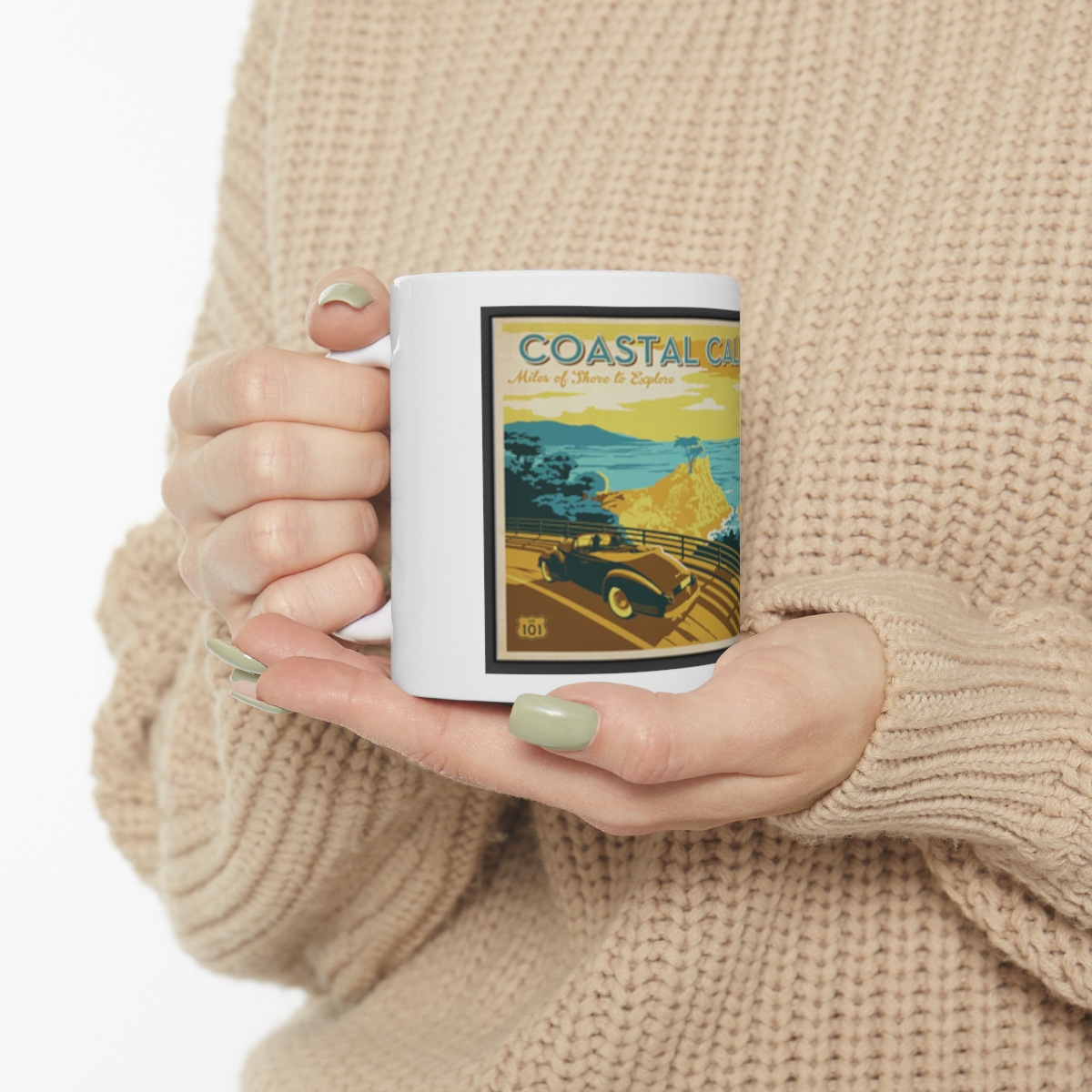 Coastal California on Large Ceramic Mug 11oz - Image 10