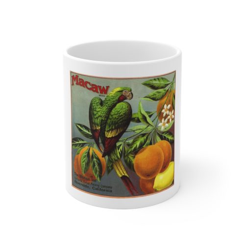 Macaw Parrot on Large Ceramic Mug 11oz