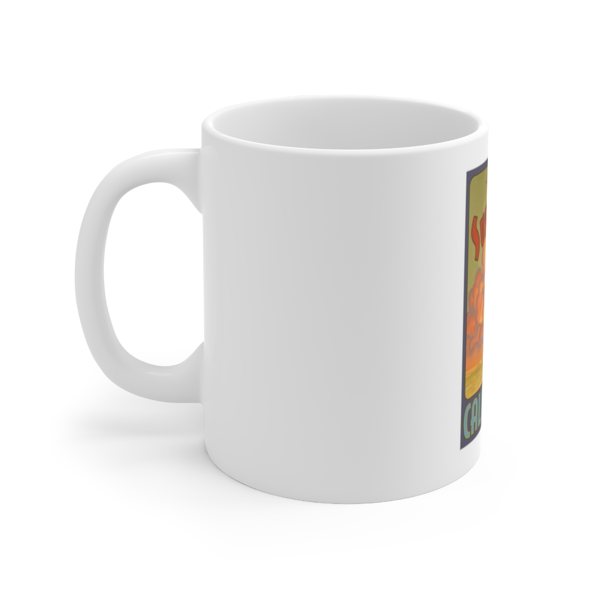 Surfrider on Large Ceramic Mug 11oz - Image 2