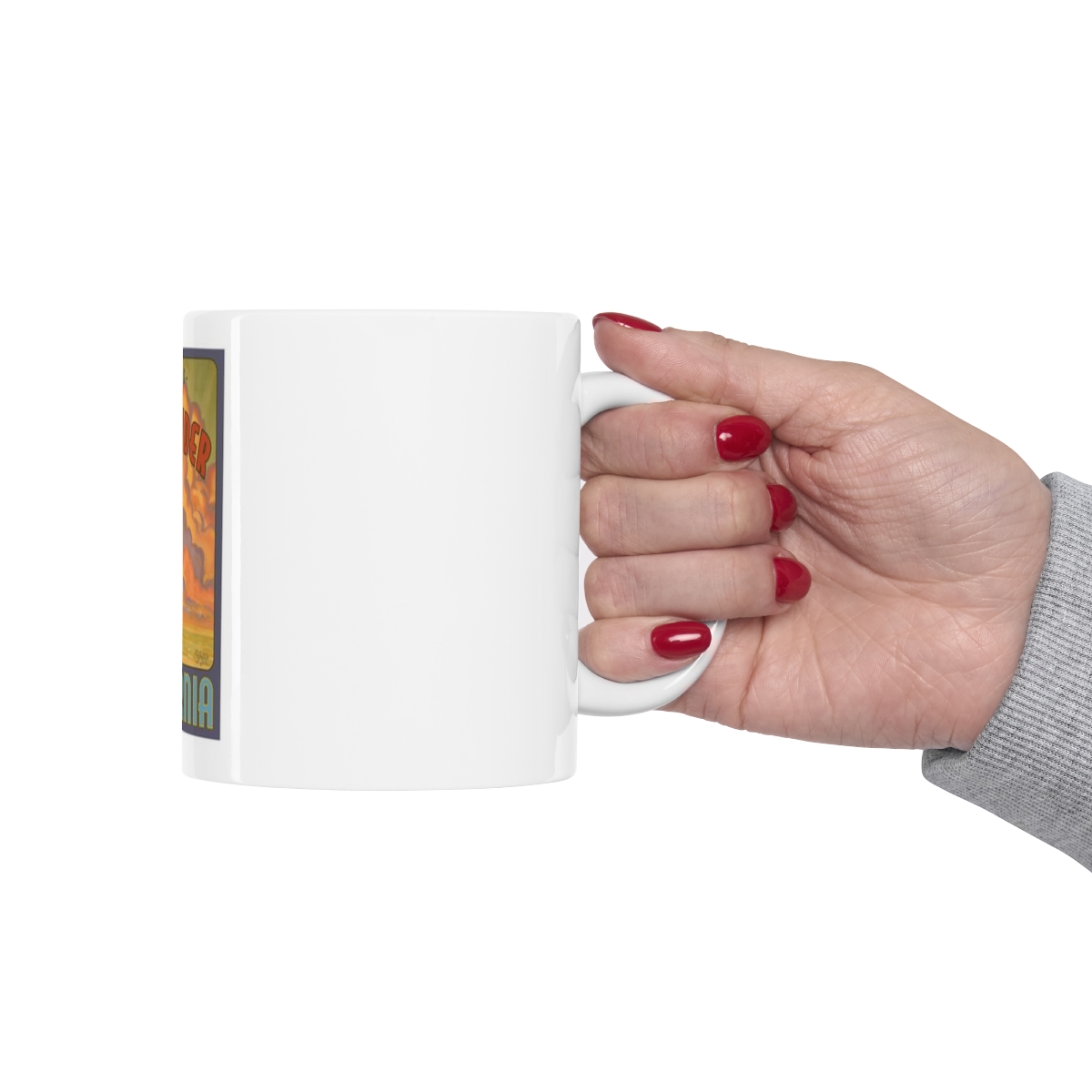 Surfrider on Large Ceramic Mug 11oz - Image 12