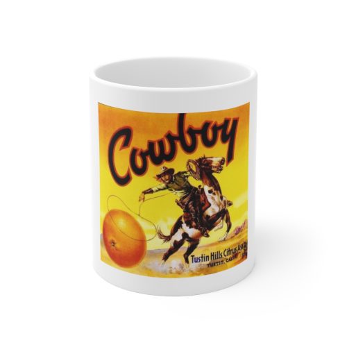 Cowboy on Large Ceramic Mug 11oz