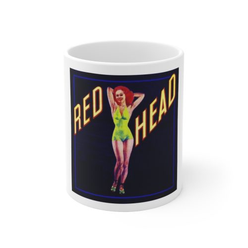 Red Head Printed on a Large Ceramic Mug 11oz