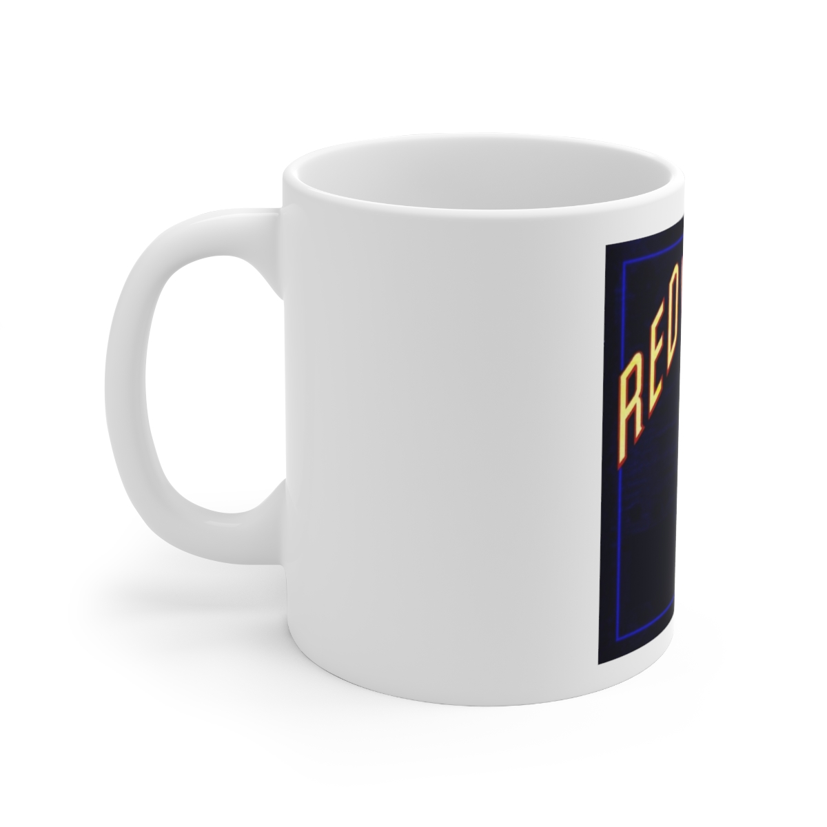Red Head Printed on a Large Ceramic Mug 11oz - Image 2