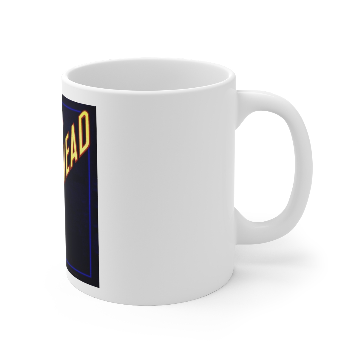 Red Head Printed on a Large Ceramic Mug 11oz - Image 3