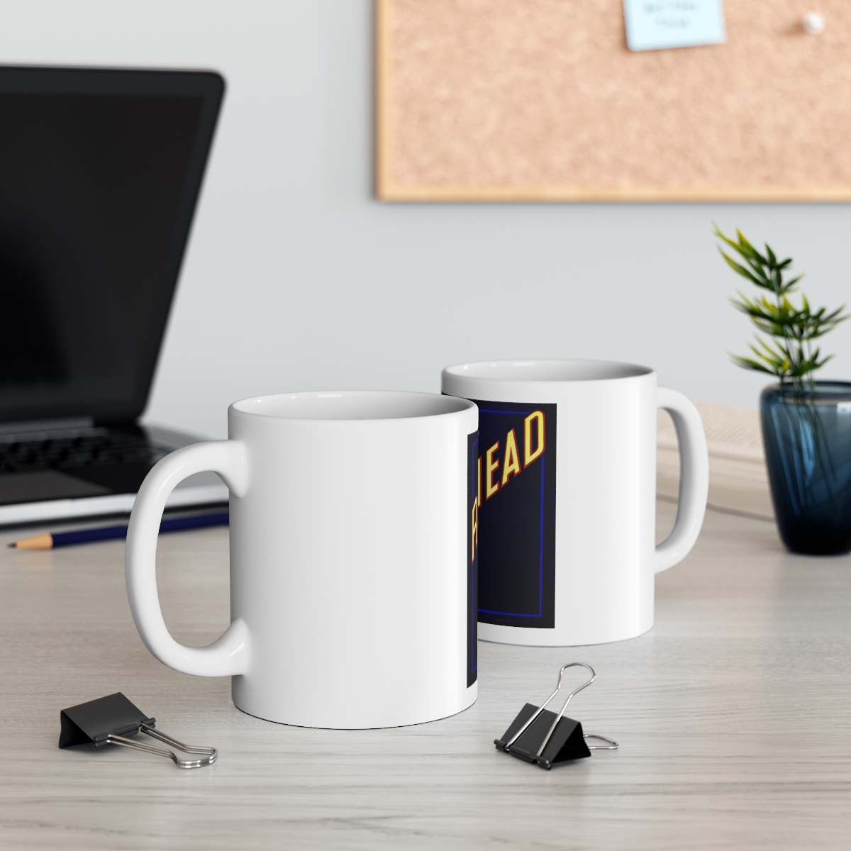 Red Head Printed on a Large Ceramic Mug 11oz - Image 5