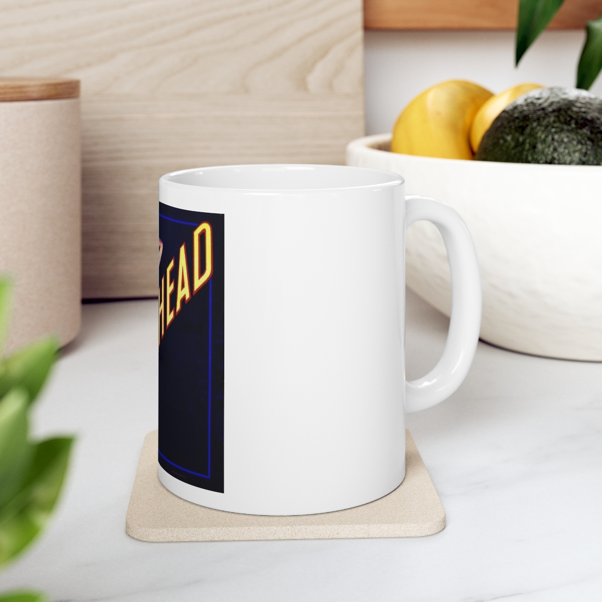 Red Head Printed on a Large Ceramic Mug 11oz - Image 7