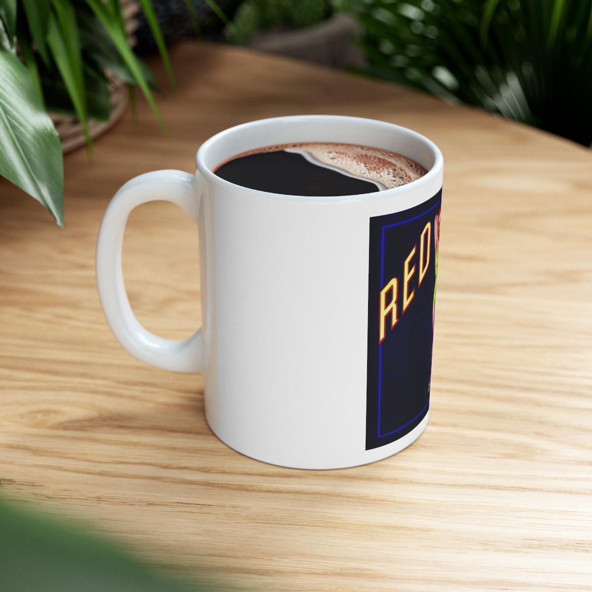Red Head Printed on a Large Ceramic Mug 11oz - Image 8