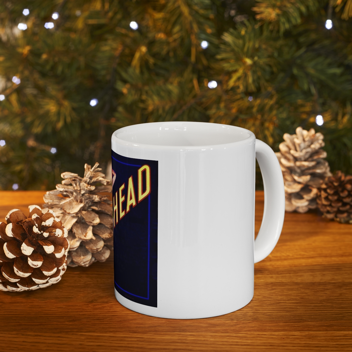 Red Head Printed on a Large Ceramic Mug 11oz - Image 9