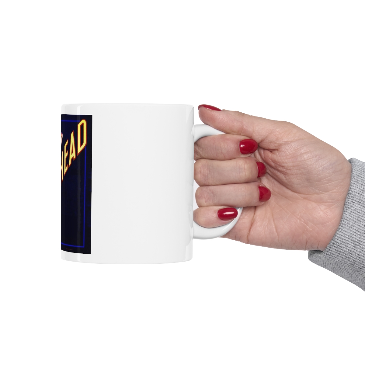 Red Head Printed on a Large Ceramic Mug 11oz - Image 12