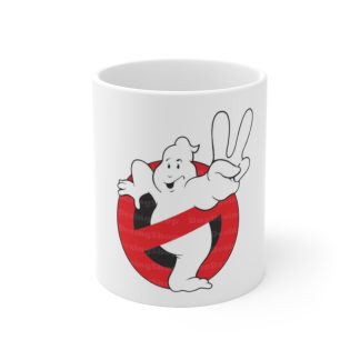 Ghost Busters Peace Sign Printed on a Large Ceramic Mug 11oz