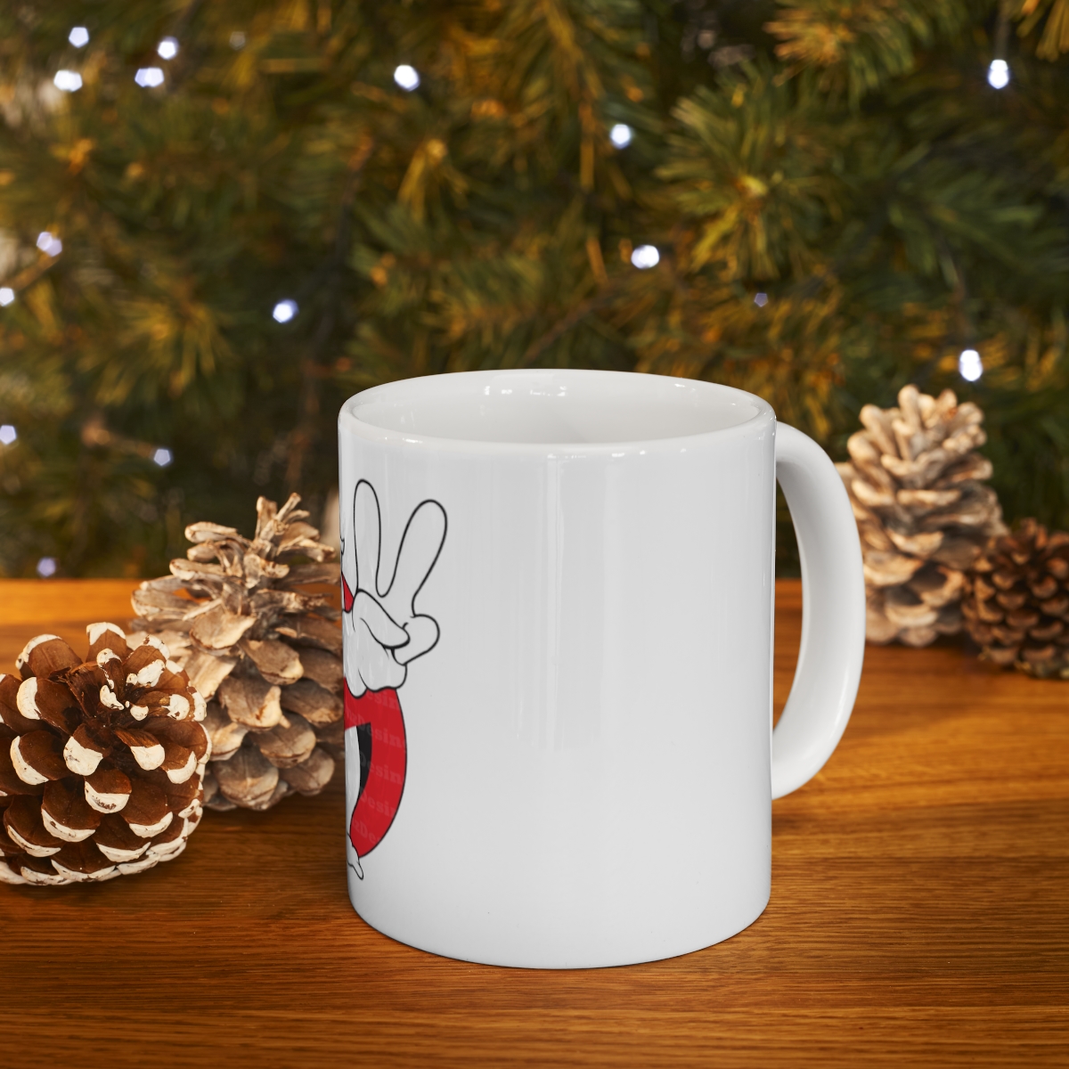 Ghost Busters Peace Sign Printed on a Large Ceramic Mug 11oz - Image 9