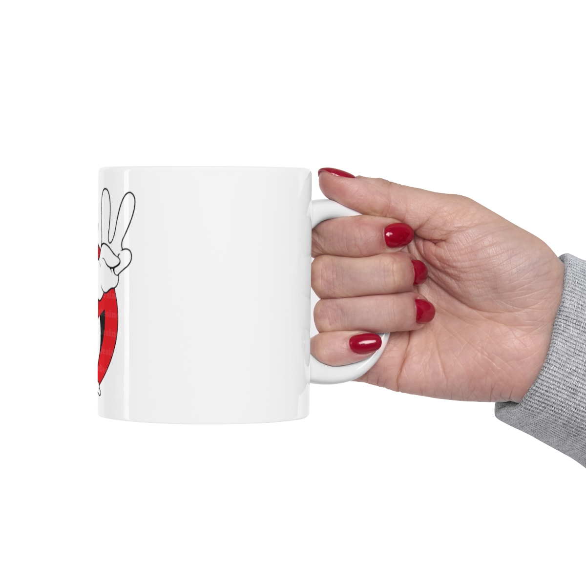 Ghost Busters Peace Sign Printed on a Large Ceramic Mug 11oz - Image 12